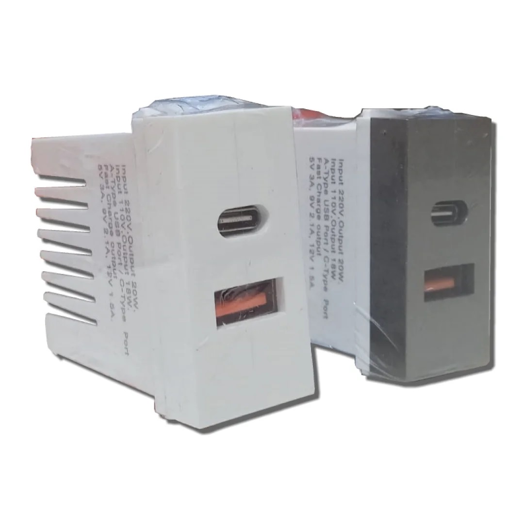 LISHA S7 1M - USB Charger Socket A+C type 20W