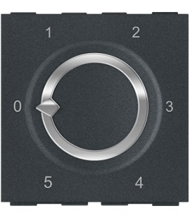 LISHA S7 2M 5-Step Fan Regulator (Full Rotary) with Chrome Border